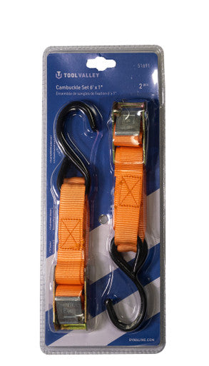 Tool Valley 51691 Cambuckle Set 6' x 1", 2 Pcs - Blue Table