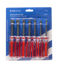 Load image into Gallery viewer, Tool Valley 51694 SAE Nut Driver Set, 7 Pcs - Blue Table