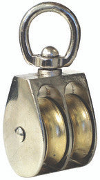 Dynaline 55925 Pulley, Double Swivel 3/4 Die Cast. Fits 3/16 Rope