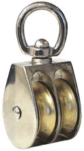 Load image into Gallery viewer, Dynaline 55928 Pulley, Double Swivel 1-1/2 Die Cast. Fits 7/16 Rope