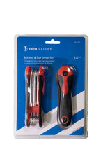 Load image into Gallery viewer, Tool Valley 56170 Ball Hex &amp; Star Driver Set, 16 Pcs - Blue Table