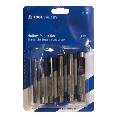Tool Valley 56191 Hollow Punch Set, 6Pcs - Blue Table