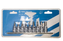 Load image into Gallery viewer, Tool Valley 56197 SAE 3/8&quot; Hex Bit Socket Set – 10 Pc