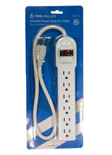Load image into Gallery viewer, Tool Valley 56213 6 Outlet Power Strip UL Listed - Blue Table