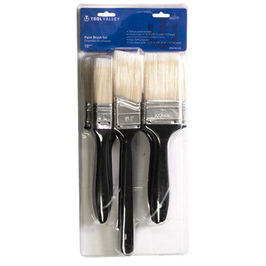 Tool Valley 56219 Paint Brush Set, 10 Pcs - Blue Table