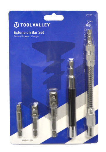 Tool Valley 56233 5 Pc Extension Bar Set - Blue Table