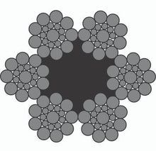 Load image into Gallery viewer, Dynaline 77020 Wire Rope 1/2 x 100'