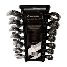 Load image into Gallery viewer, Tool Valley 77338 Metric Stubby Wrench Set - 7pc Pro Tool - Black Table