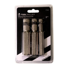 Load image into Gallery viewer, Tool Valley 77342 3pc Internal Pipe Wrench Set Pro Tool - Black Table