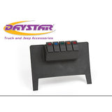 Daystar International KJ71038BK 11-17 Jeep Wrangler JK Lower Switch Panel W/ 4 Rocker Switches Black Daystar