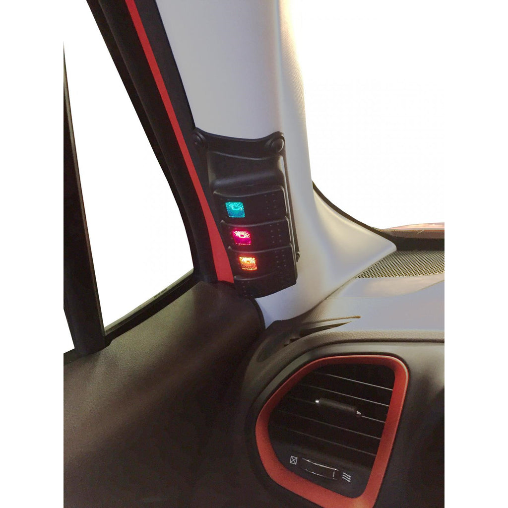 Daystar-2015-2018-Jeep-Renegade-2Wd4Wd---A-Pillar-Rocker-Switch-Pod-(Switches-Included)