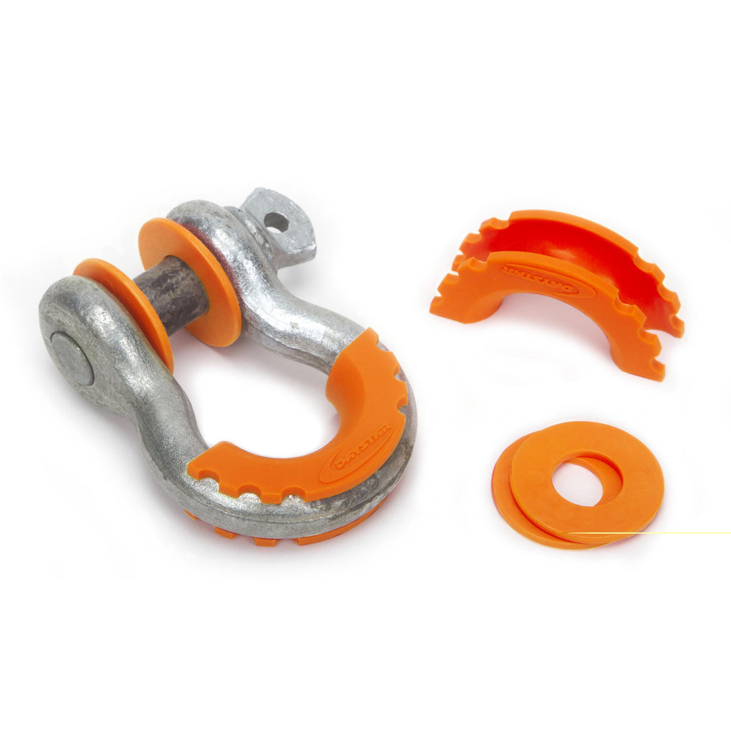 Daystar-D-Ring-Isolator-And-Washers-Fluorescent-Orange
