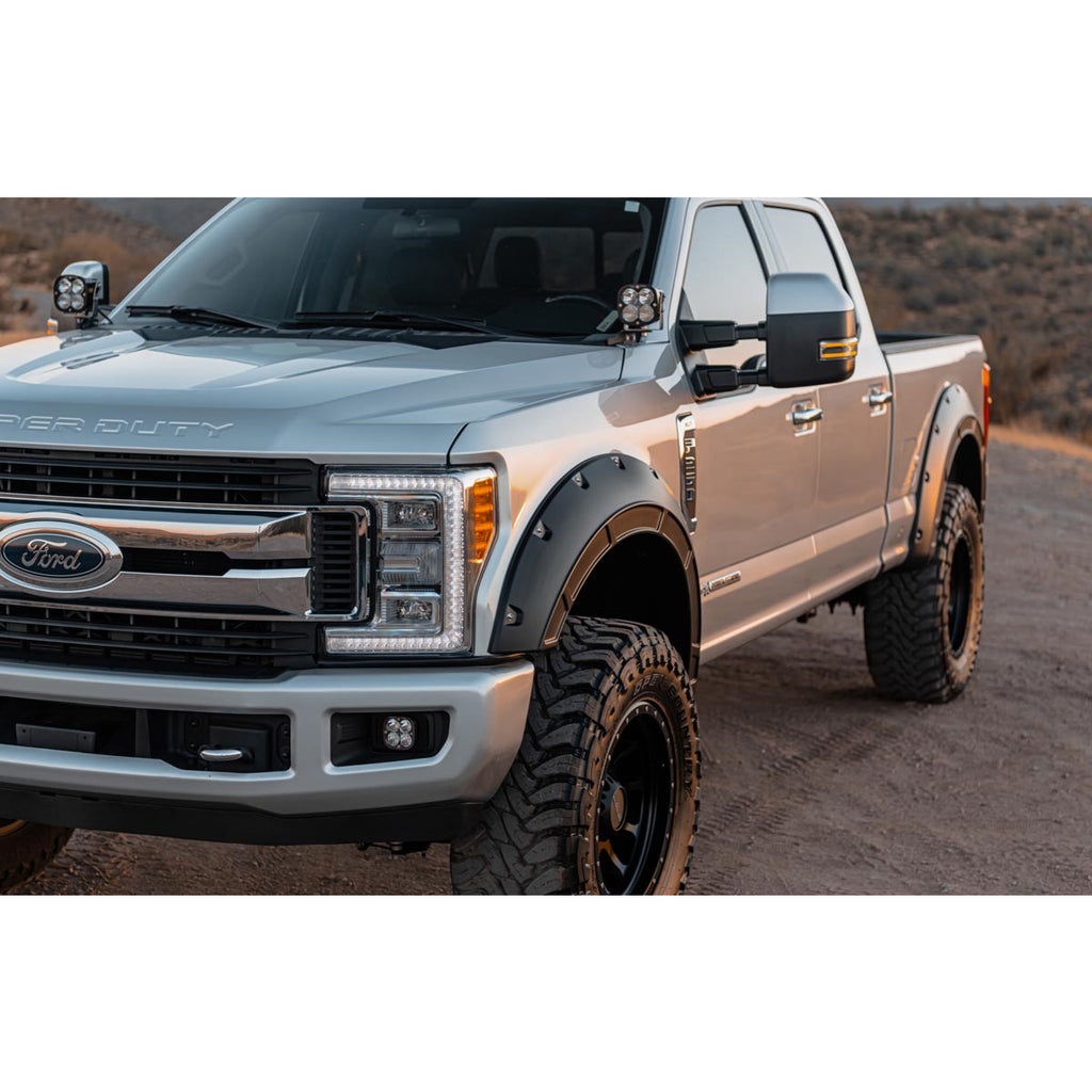 Defender-Pocket-Fender-Flares-Flat-Black-Ford-Super-Duty-2Wd4Wd-(17-22)-Rough-Country