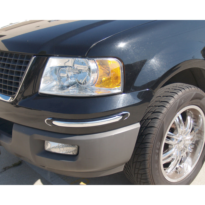 Deluxe-SilverChrome-Bumper-Guards-19-34,-Pair