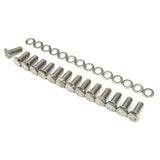 Trans-Dapt 9246 DIFFERENTIAL COVER BOLT SET; CHROME GM 14 BOLT (METRIC) DIFFERENTIAL COVERS