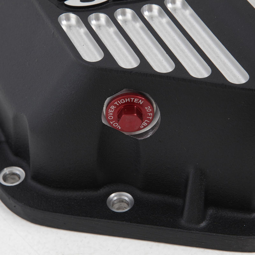 DiscontinuedDana-80-Aluminum-Differential-Cover-Ball-Milled-Black-Finish-G2-Axle-And-Gear