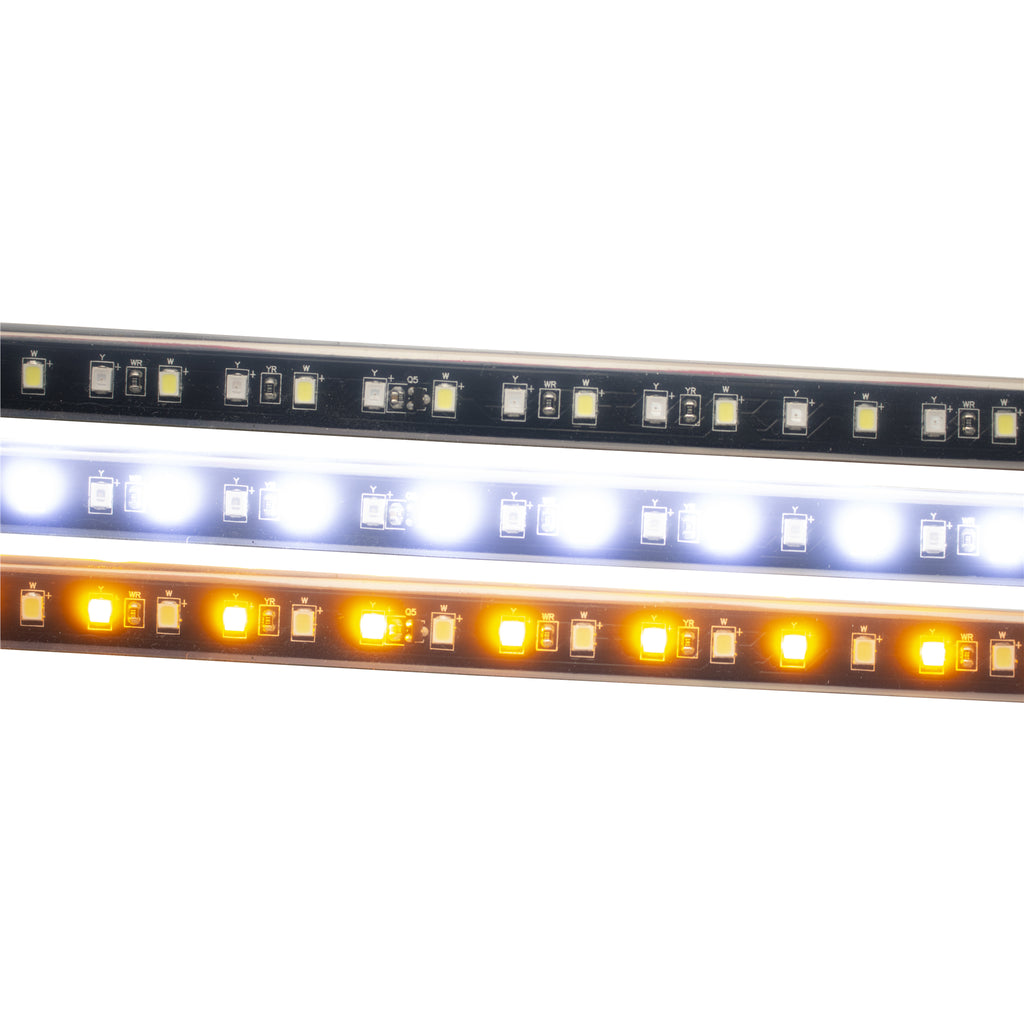 Discontinued~(1-Lbs.-10X10x2)~-New---Lopro-60In-Sidekick-Sequential-Running-Board-Switchback-Led-Strip-Kit-(White-Amber)
