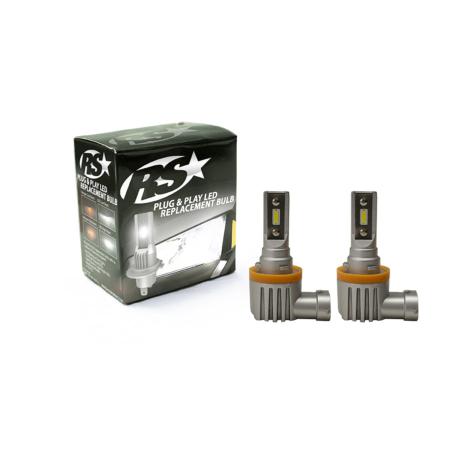 Discontinued~(1-Lbs.-3X3x2)~-New---H8-Pnp-Series-Plug-N-Play-Super-Lux-Led-Replacement-Bulbs---2000-Lux-Max-Output