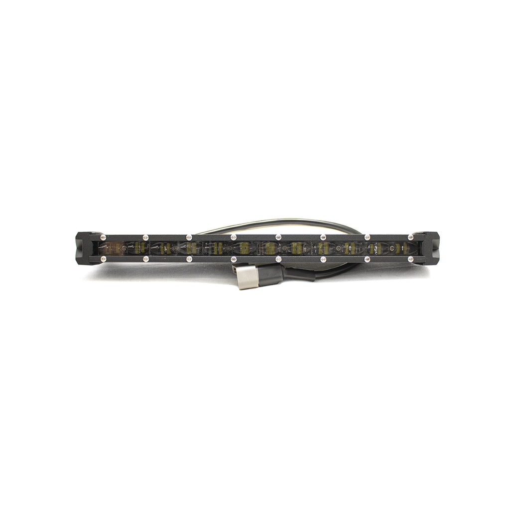 Discontinued~(3-Lbs.-15X5x4)~-14In-5W-Lopro-Ultra-Slim-Led-Light-Bar-With-Amber-Marker---Running-Light-Function-60W---Includes-Rocker-Switch-And-Harness