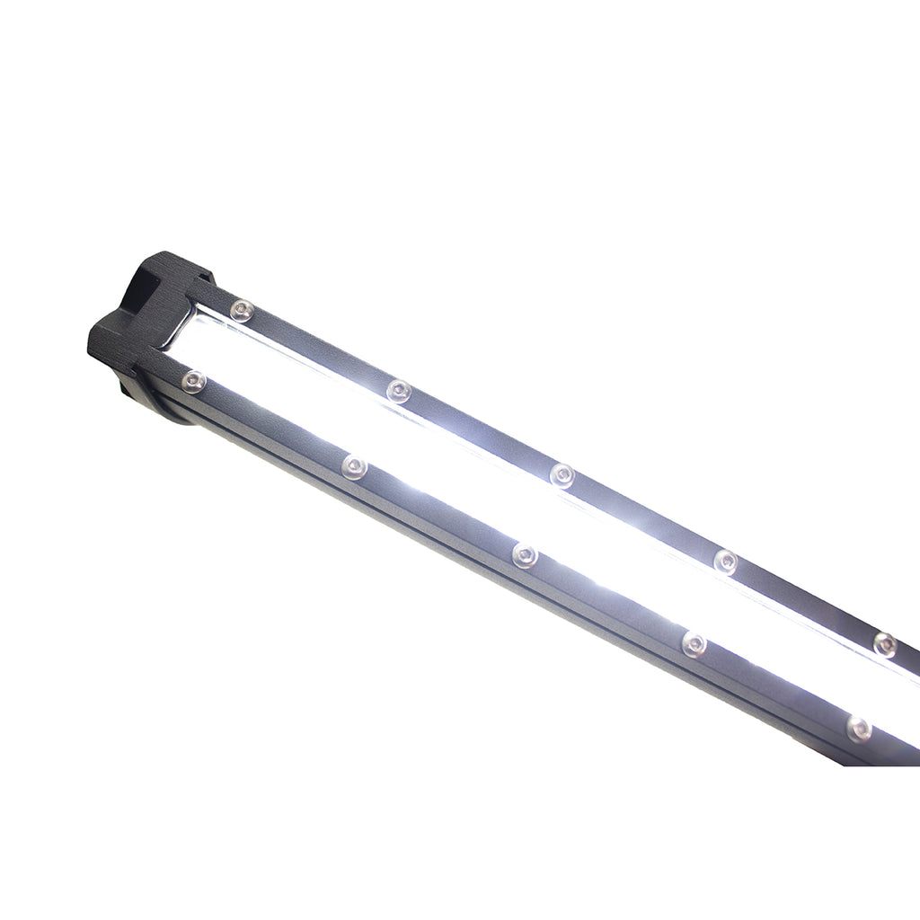 Discontinued~(3-Lbs.-15X5x4)~-14In-5W-Lopro-Ultra-Slim-Led-Light-Bar-With-Amber-Marker---Running-Light-Function-60W---Includes-Rocker-Switch-And-Harness