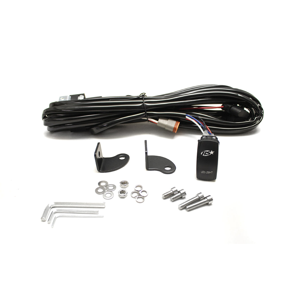 Discontinued~(4-Lbs.-27X5x4)~-26In-5W-Lopro-Ultra-Slim-Led-Light-Bar-With-Amber-Marker---Running-Light-Function-120W---Includes-Rocker-Switch-Harness