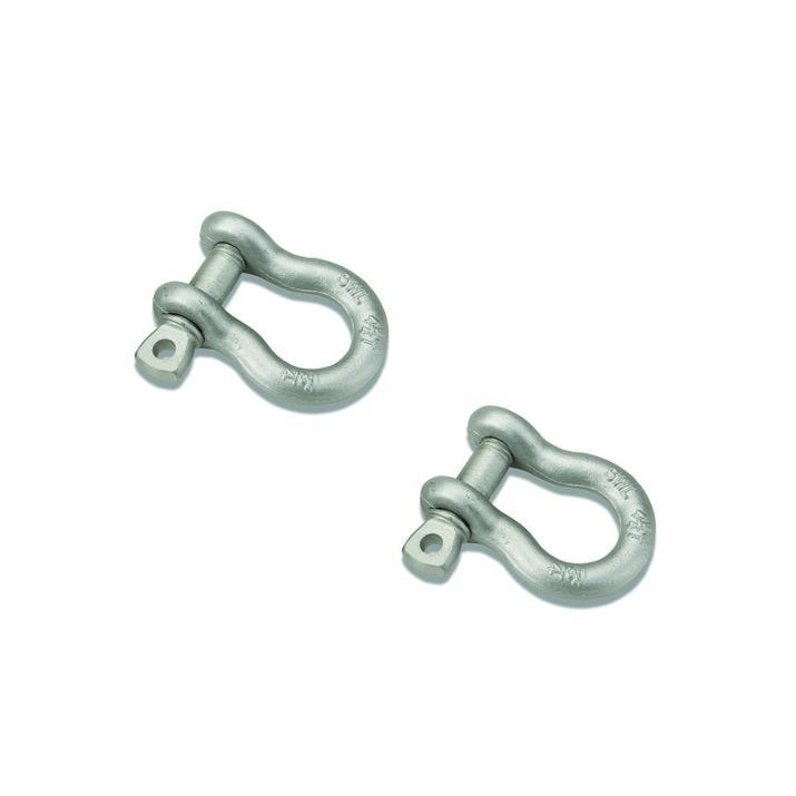 Discontinued~(4.6-Lbs.-4X4x2)~-Highrock-4X4-ShacklesD-Rings;-Pair-Silver-Pair;-9500-Lb.-Capacity;-34-In-Diameter-Pin-Size;-Retail-Packaged