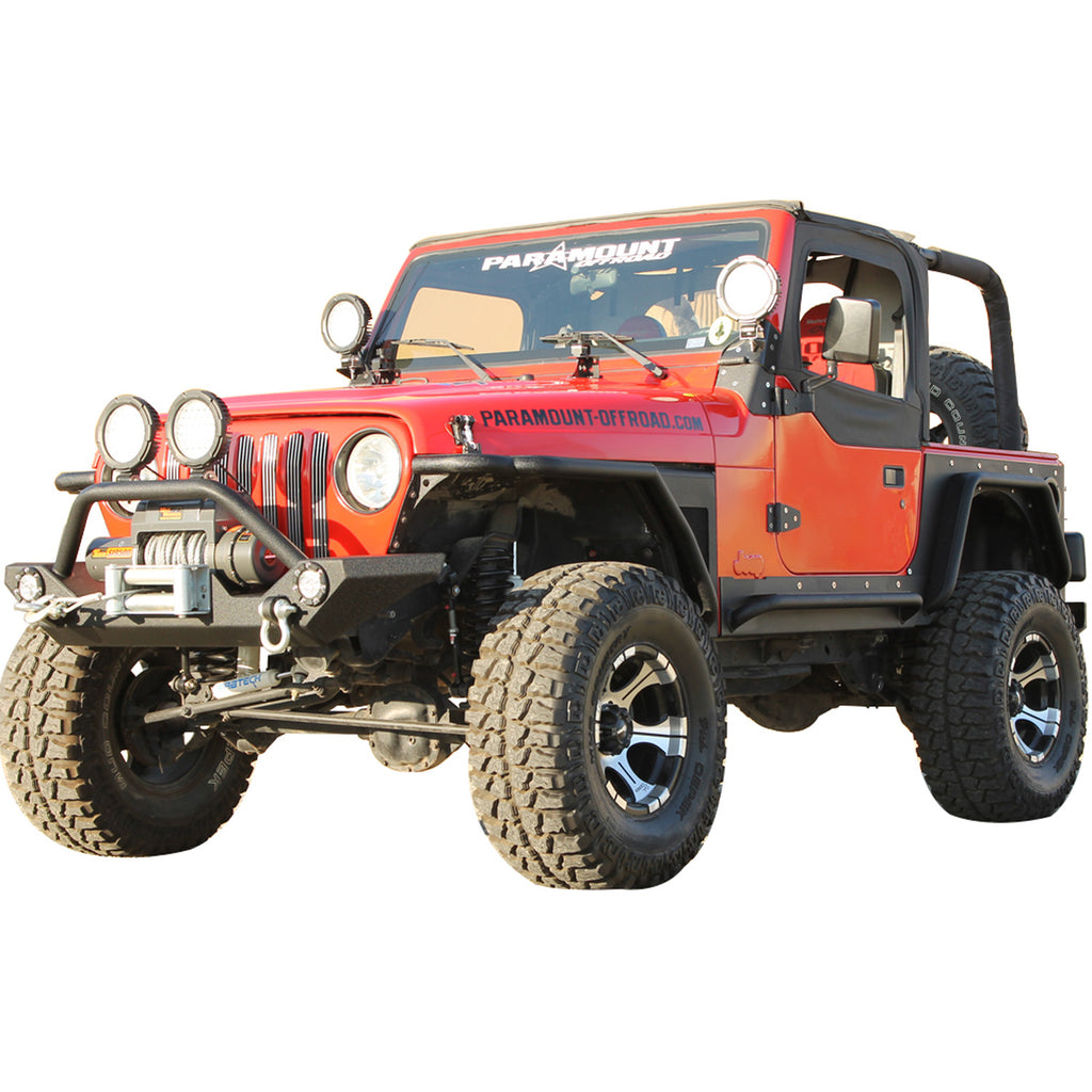 Discontinued~(68-Lbs.-50X19x12)~-Steel-Corner-Guard-Black-1997-2006-Jeep-Wrangler-Tj
