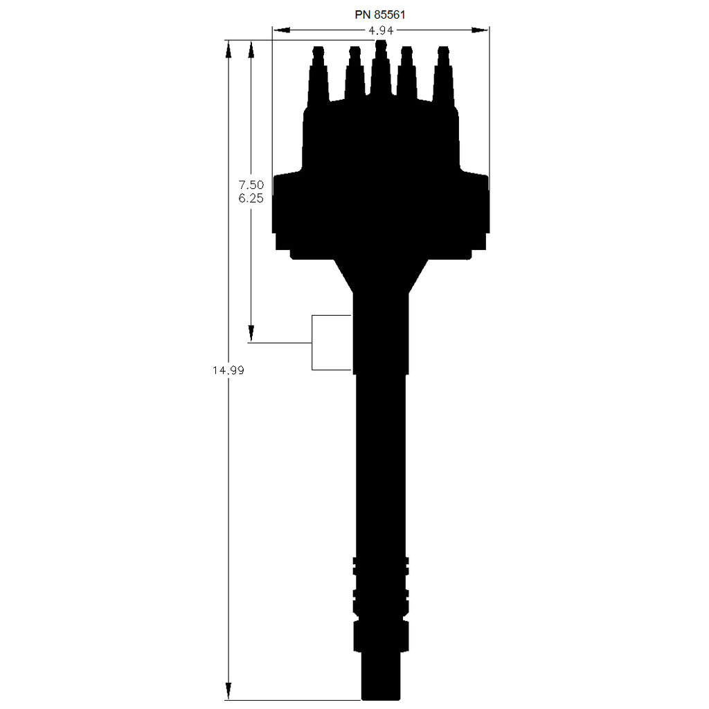 Distr.,Chevy-V8-WSlip-Collar,Cap,-Rotor