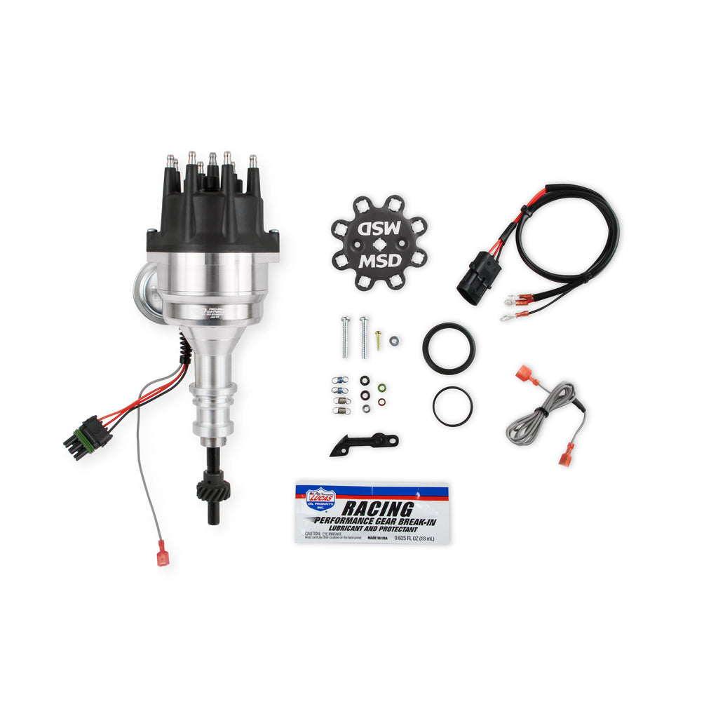 Distributor,-Ford-289302,-Ready-To-Run,-Black-Cap,-Steel-Gear