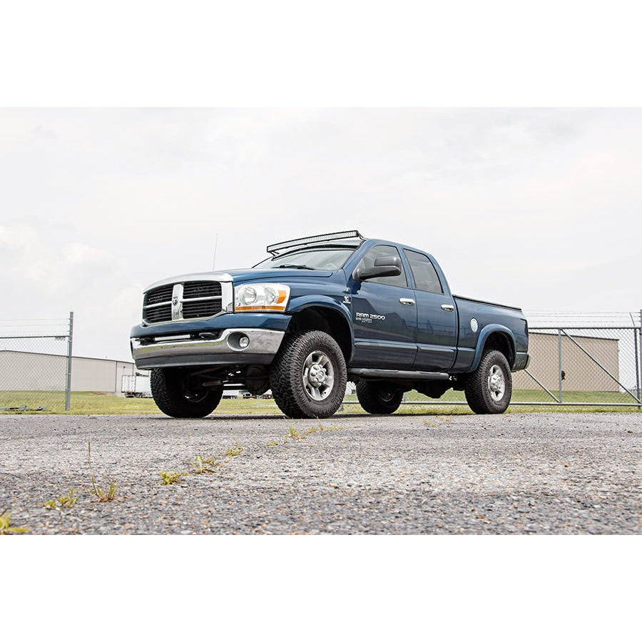 Dodge-54-Inch-Curved-Led-Light-Bar-Upper-Windshield-Mounts-02-08-Ram-1500-Rough-Country