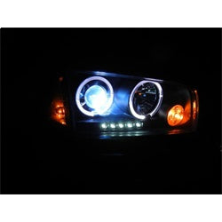 Dodge-Charger-06-10-Projector-Headlights-Halogen-Model--Led-Halo-Led-Chrm-Pro-Yd-Dch05-Led-C