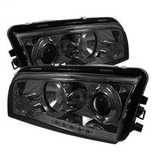 Load image into Gallery viewer, Dodge-Charger-06-10-Projector-Headlights-Halogen-Only---Led-Halo-Led-Smke-Pro-Yd-Dch05-Led-Sm