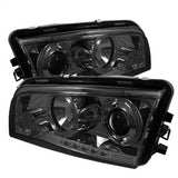 SPYDER 5009753 Projector Headlights - LED Halo - Smoke