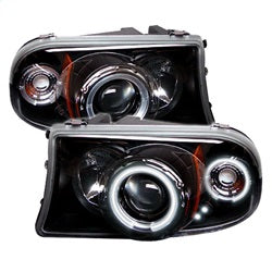 Dodge-Dakota-97-04-1Pc-Projector-Headlights-Ccfl-Halo-Led-Blk-Pro-Yd-Ddak97-Ccfl-Bk