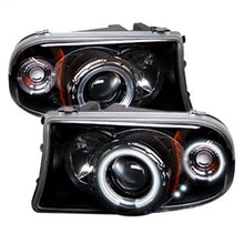 Load image into Gallery viewer, Dodge-Dakota-97-04-1Pc-Projector-Headlights-Ccfl-Halo-Led-Blk-Pro-Yd-Ddak97-Ccfl-Bk