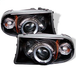 Dodge-Dakota-97-04Durango-98-03-1Pc-Projector-Headlights-Led-Halo-Led-Blk-Pro-Yd-Ddak97-Bk