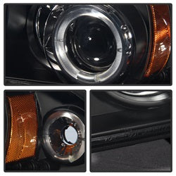 Dodge-Dakota-97-04Durango-98-03-1Pc-Projector-Headlights-Led-Halo-Led-Blk-Pro-Yd-Ddak97-Bk