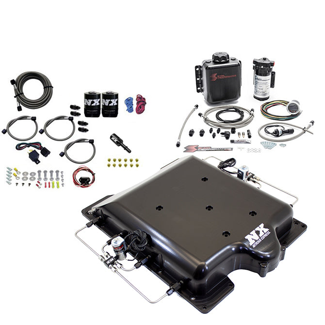 Dodge-Hellcat-Supercharger-Lid-Nitrous--Water-Injection-Kit-(100-400Hp)-WO-Bottle