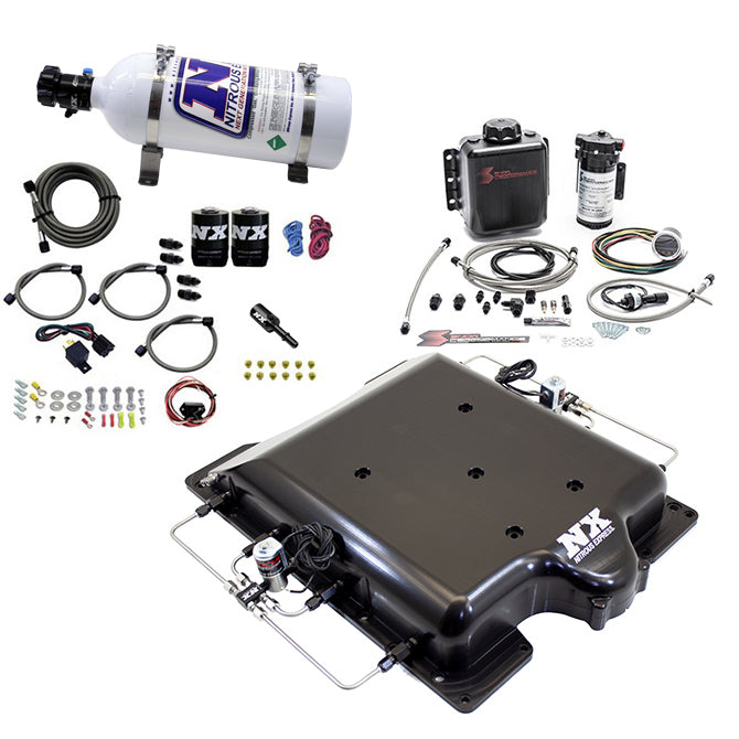 Dodge-Hellcat-Supercharger-Lid-NitrousWater-Injection-Kit-(100-400Hp)-W5Lb-Bottle