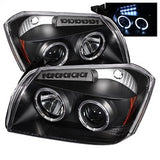 SPYDER 5009876 Projector Headlights - LED Halo - Black