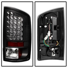 Load image into Gallery viewer, Dodge-Ram-02-06-1500Ram-25003500-03-06-Led-Tail-Light-Black-Alt-Yd-Dram02-Led-Bk