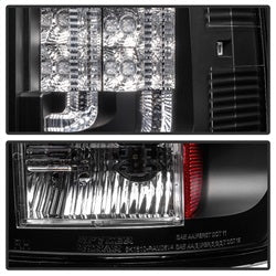 Dodge-Ram-07-08-1500-Version-2-Led-Tail-Lights---Black-Alt-Yd-Dram06v2-Led-Bk