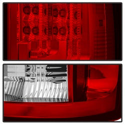 Dodge-Ram-07-08-1500-Version-2-Led-Tail-Lights---Red-Clear-Alt-Yd-Dram06v2-Led-Rc