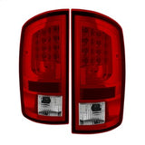 SPYDER 5081971 LED Tail Lights - Version 2 - Red Clear