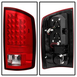 Dodge-Ram-07-08-1500Ram-07-09-25003500-Led-Tail-Lights-Red-Clear-Alt-Yd-Dram06-Led-Rc