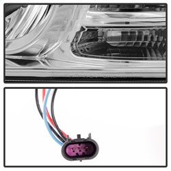 Dodge-Ram-09-12-Projector-Headlights-Light-Bar-Drl-Chrome-Pro-Yd-Dr09-Lbdrl-C