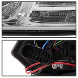 Dodge-Ram-13-15-Projector-Headlights-Light-Bar-Drl-Chrome-Pro-Yd-Dr13-Lbdrl-C