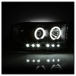 Dodge-Ram-1500-02-05-03-05-Projector-Headlights-Ccfl-Halo-Led-Blk-Pro-Yd-Dr02-Ccfl-Bk
