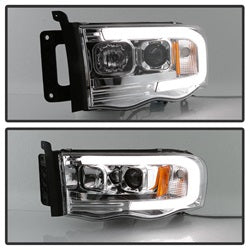 Dodge-Ram-1500-02-05-V2-Projector-Headlights---Light-Bar-Drl---Chrome-Pro-Yd-Dr02v2-Lb-C