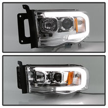 Load image into Gallery viewer, Dodge-Ram-1500-02-05-V2-Projector-Headlights---Light-Bar-Drl---Chrome-Pro-Yd-Dr02v2-Lb-C